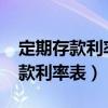 定期存款利率表2022最新版农商行（定期存款利率表）