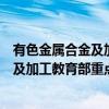 有色金属合金及加工教育部重点实验室（关于有色金属合金及加工教育部重点实验室介绍）