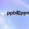 ppb和ppm差异（ppb和ppm的关系）