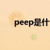 peep是什么材料（“PEEP”是什么）