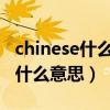 chinese什么意思呀（chinese-simplified是什么意思）