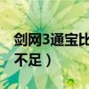 剑网3通宝比例（剑网三重置版捏脸总是通宝不足）