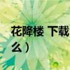 花降楼 下载（花降楼系列都有哪些 我看全了么）