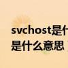 svchost是什么进程一直占用网速（svchost是什么意思）