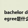 bachelor degree 是什么学历（bachelor degree是什么意思）