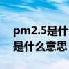 pm2.5是什么意思数值多少为合格（pm2.5是什么意思）