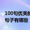 100句优美的句子带修辞手法（100句优美的句子有哪些）