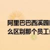 阿里巴巴西溪园区c区（阿里巴巴西溪园区和滨江园区有什么区别那个员工多）