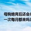 母狗绝育后还会来月经吗（母狗是否会来月经通常多长时间一次每月都来吗几岁来）