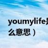 youmylife是什么意思（you are my life什么意思）