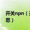 开关npn（开关NC100H-4P/63A是什么意思）