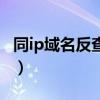 同ip域名反查（同ip域名之间互相链接可以吗）