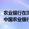 农业银行在深圳有哪些支行（深圳什么地方有中国农业银行）