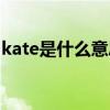 kate是什么意思中文翻译（kate是什么意思）