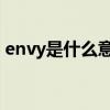 envy是什么意思翻译（envy 是怎么理解的）