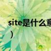 site是什么意思英语怎么读（site是什么意思）