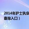 2014年护士执业资格考试时间（2014年护士资格考试成绩查询入口）