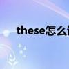 these怎么读中文谐音（These怎么读）