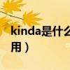 kinda是什么意思啊（Kinda是什么意思怎么用）