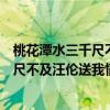 桃花潭水三千尺不及汪伦送我情是什么意思（桃花潭水三千尺不及汪伦送我情是什么意思）