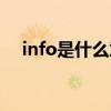 info是什么意思c++（info是什么意思）