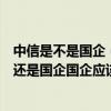 中信是不是国企（中信网络技术有限公司是属于民企、私企还是国企国企应该不可能吧）