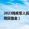 2023残疾军人抚恤金什么时间调整（残疾军人网2017年伤残抚恤金）