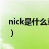 nick是什么意思人名翻译（nick 是什么意思）