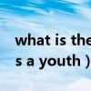 what is the difference between（what is a youth）