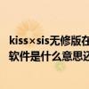 kiss×sis无修版在线观看（sisx软件和sis软件有什么不同zip软件是什么意思还有手机搜狗手机输入法怎么搞主题）