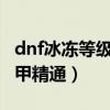 dnf冰冻等级是什么意思（DNF冰冻师是什么甲精通）