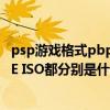 psp游戏格式pbp（psp游戏这三种格式是什么意思RAR EXE ISO都分别是什么意思）