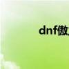 dnf傲之最公会（dnf傲之最）