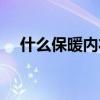 什么保暖内衣最暖和（什么保暖内衣好）