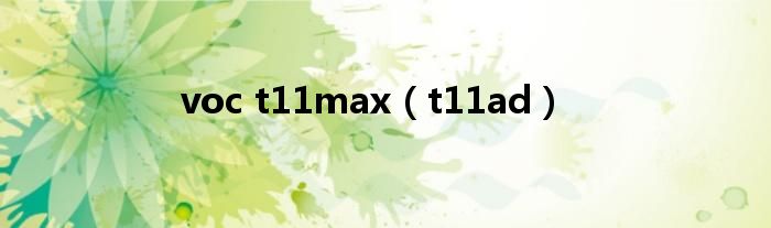 voc t11max（t11ad）