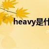 heavy是什么意思（hear是什么意思）