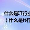 什么是IT行业?信息技术主要包括哪几种技术?（什么是it行业）