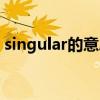 singular的意思（singular是什么意思中文）