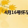 4月16号怀孕预产期什么时候（4月16号）