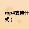 mp4支持什么格式的视频（mp4支持什么格式）