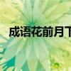 成语花前月下什么意思（花前月下化妆品）