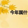 今年属什么的本命年（今年属什么）