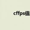 cffps值怎么调出来（cffps软件）