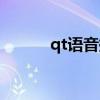 qt语音换成什么平台（qt语音）