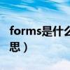 forms是什么意思中文翻译（forms是什么意思）