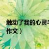 触动了我的心灵半命题作文400字（触动了我的心灵半命题作文）