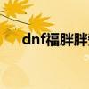 dnf福胖胖旁边的人是谁（dnf福胖胖）