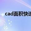 cad面积快速测量（cad测量面积不显示）