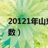 20121年山东高考人数（2012年山东高考人数）