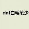 dnf白毛笔少女丸子真实姓名（dnf白毛笔）